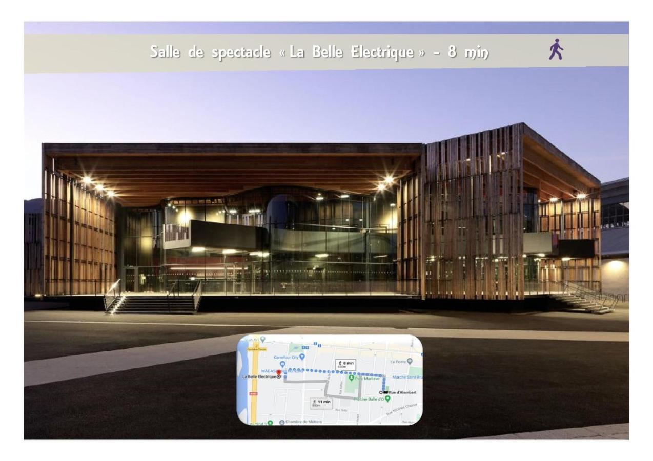 Le 62 - Spacieux T2 avec JARDIN, parking&tramway Grenoble Extérieur photo